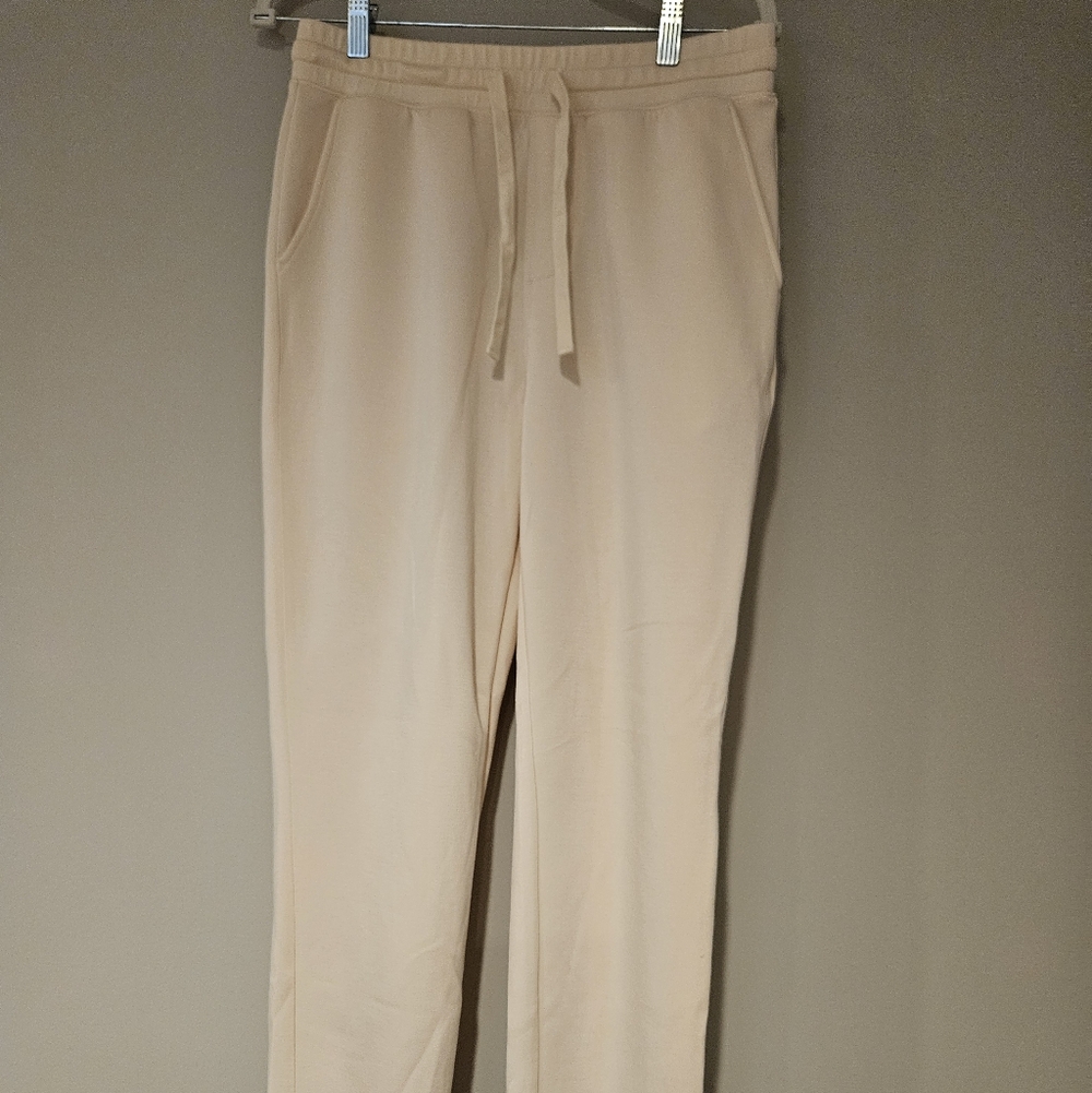 LuLaRoe Cream Boyfriend Joggers